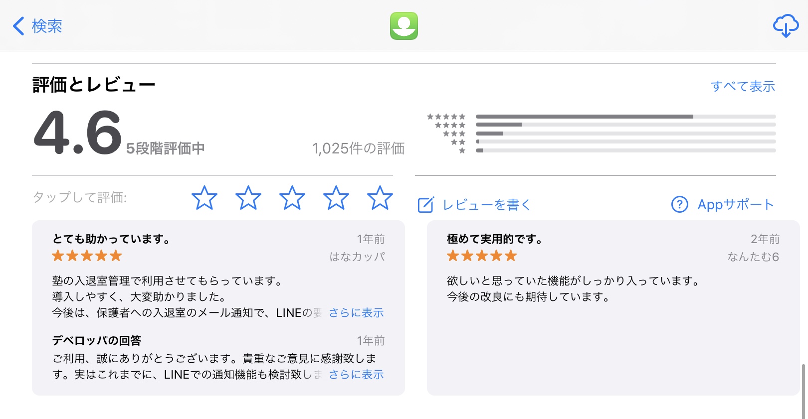 タブレット タイムレコーダー AppStoreの「評価とレビュー」1,000件突破 | タイムカード・勤怠管理のiPadアプリ 【タブレット  タイムレコーダー】